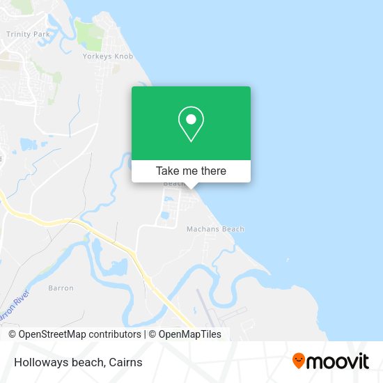 Holloways beach map