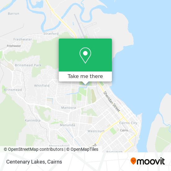 Centenary Lakes map