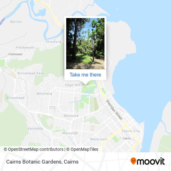 Cairns Botanic Gardens Map How To Get To Cairns Botanic Gardens In Edge Hill By Bus?