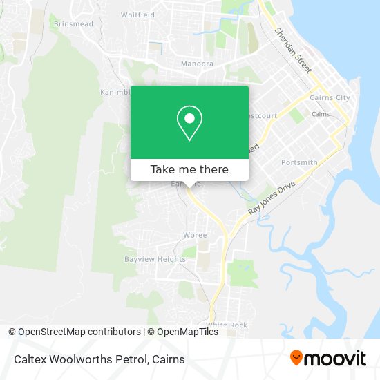 Caltex Woolworths Petrol map