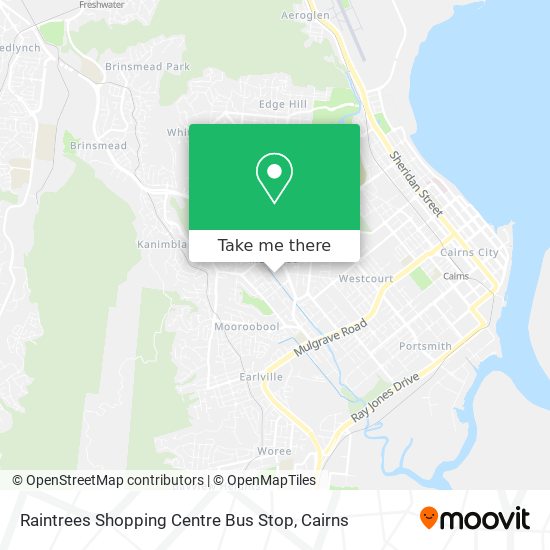 Raintrees Shopping Centre Bus Stop map