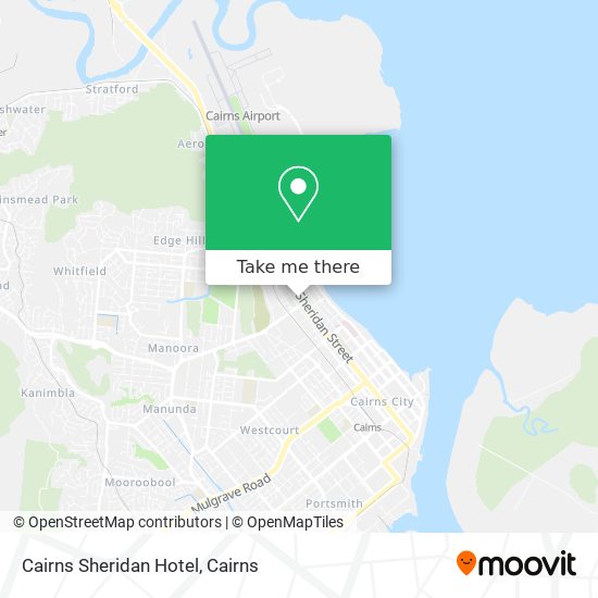 Mapa Cairns Sheridan Hotel