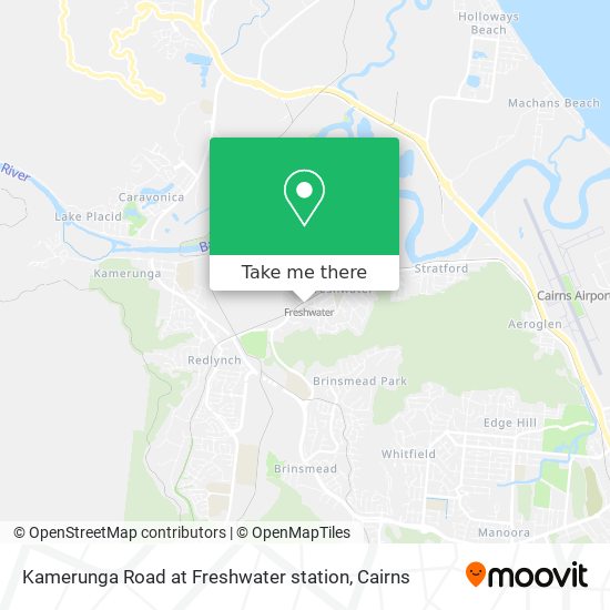 Kamerunga Road at Freshwater station map