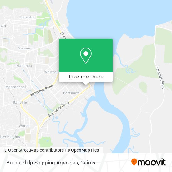 Burns Philp Shipping Agencies map