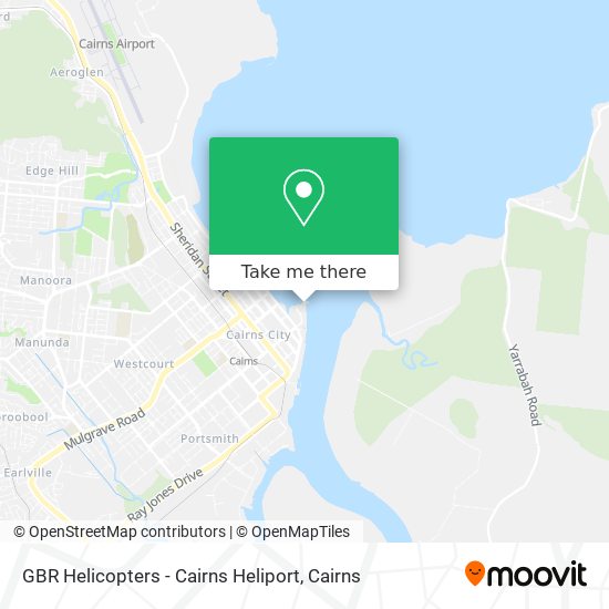 GBR Helicopters - Cairns Heliport map