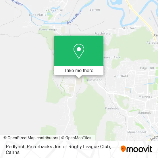 Redlynch Razorbacks Junior Rugby League Club map