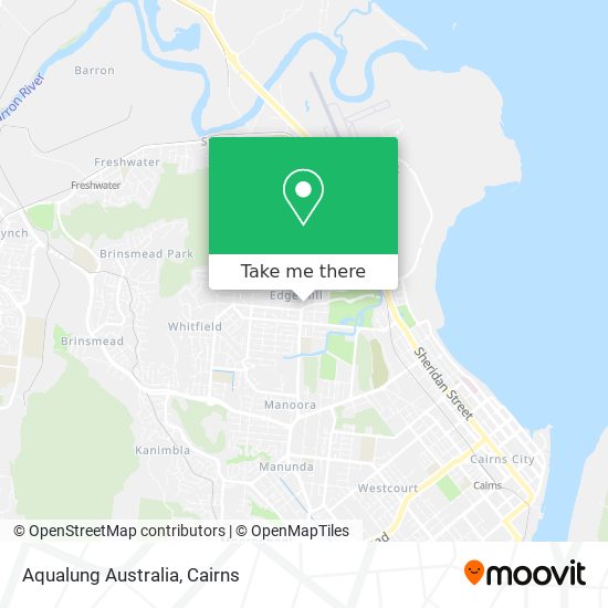 Mapa Aqualung Australia