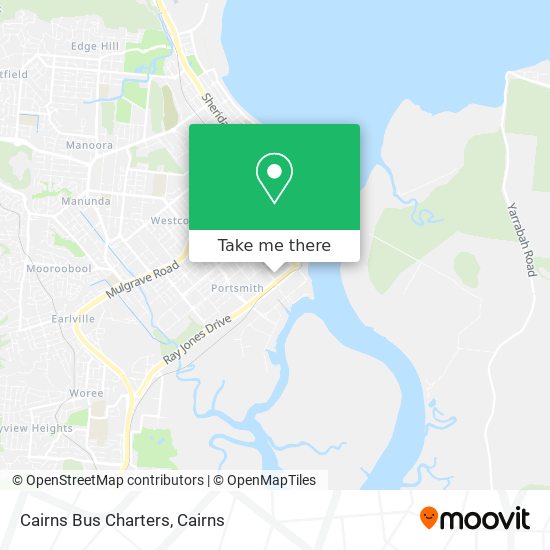 Cairns Bus Charters map