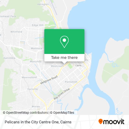Pelicans in the City Centre One map