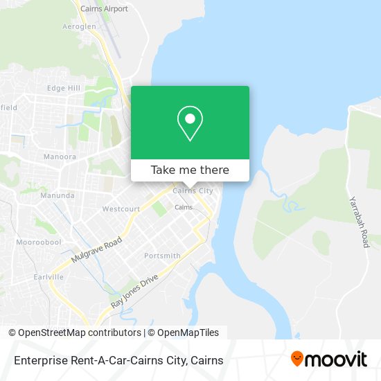 Enterprise Rent-A-Car-Cairns City map