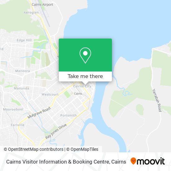 Mapa Cairns Visitor Information & Booking Centre