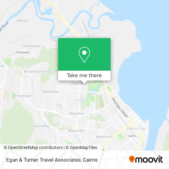 Egan & Turner Travel Associates map