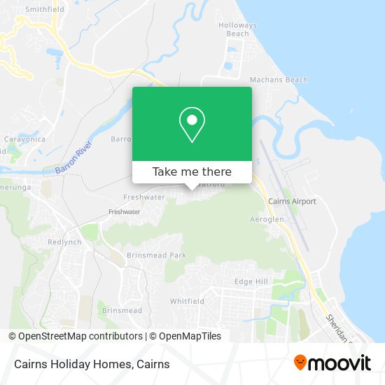 Cairns Holiday Homes map