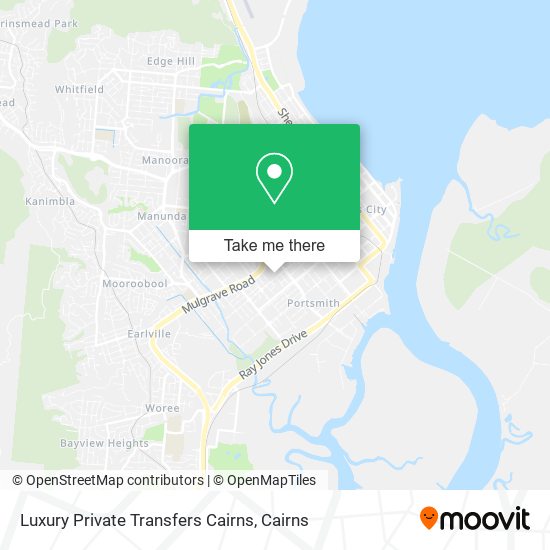 Luxury Private Transfers Cairns map