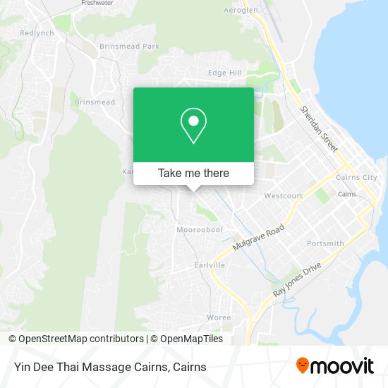 Yin Dee Thai Massage Cairns map