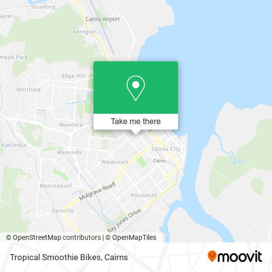 Tropical Smoothie Bikes map