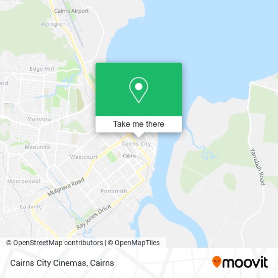 Cairns City Cinemas map