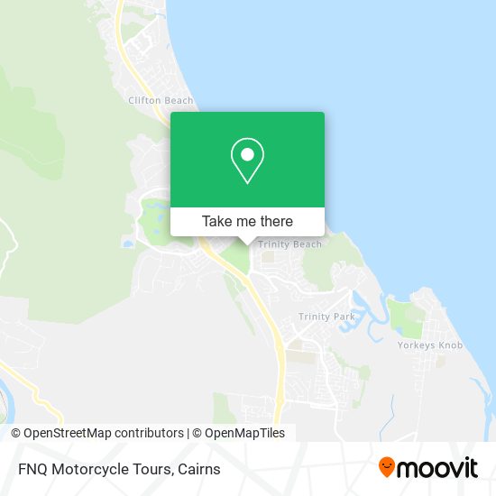 FNQ Motorcycle Tours map