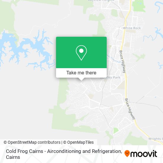 Cold Frog Cairns - Airconditioning and Refrigeration map