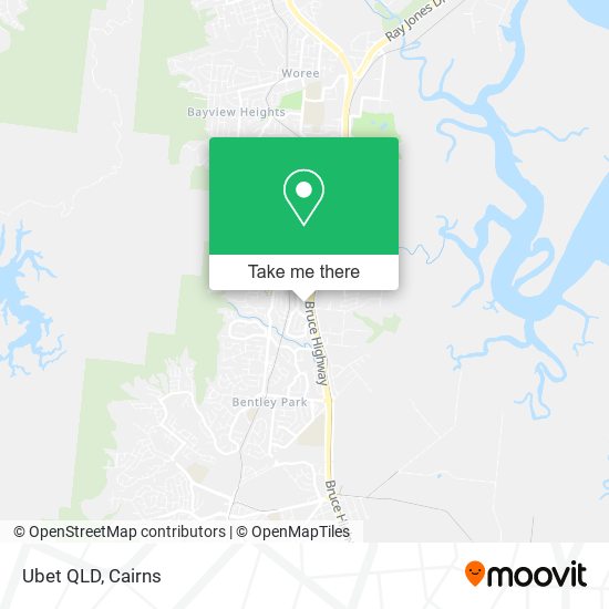 Mapa Ubet QLD