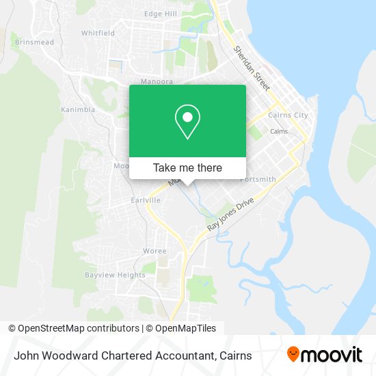 Mapa John Woodward Chartered Accountant