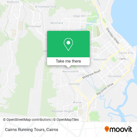 Cairns Running Tours map