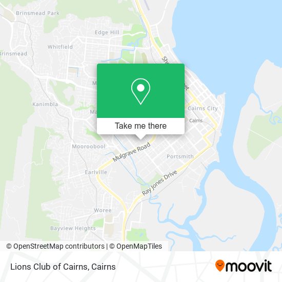 Mapa Lions Club of Cairns