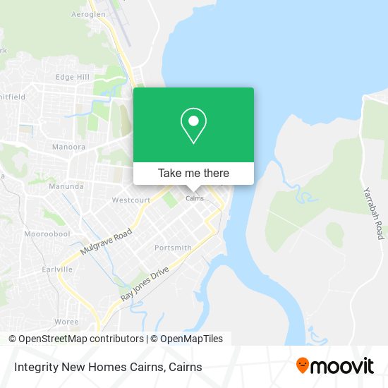 Mapa Integrity New Homes Cairns