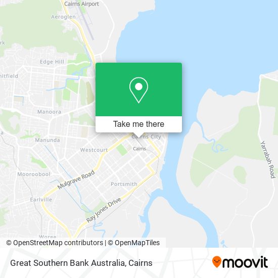 Mapa Great Southern Bank Australia