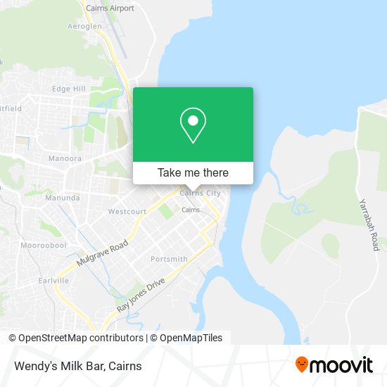 Wendy's Milk Bar map