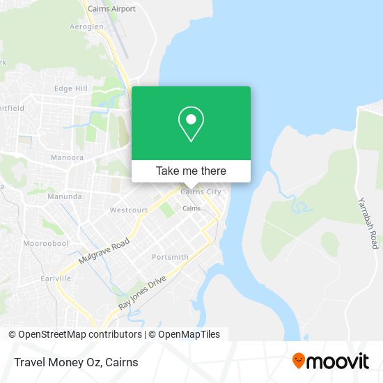 Travel Money Oz map