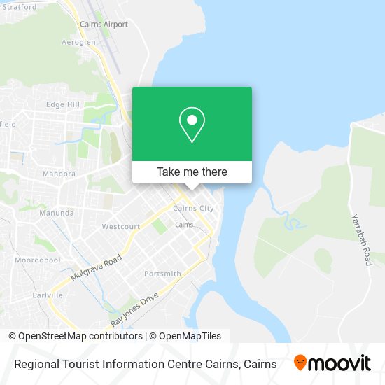 Regional Tourist Information Centre Cairns map