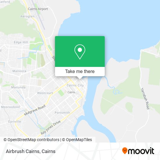 Airbrush Cairns map