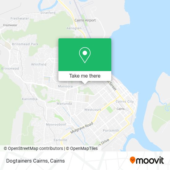 Dogtainers Cairns map