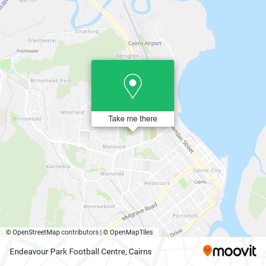 Mapa Endeavour Park Football Centre