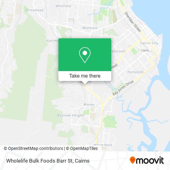 Mapa Wholelife Bulk Foods Barr St
