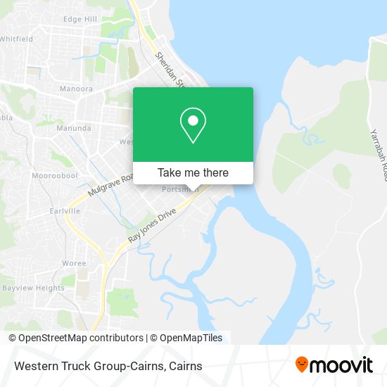 Mapa Western Truck Group-Cairns