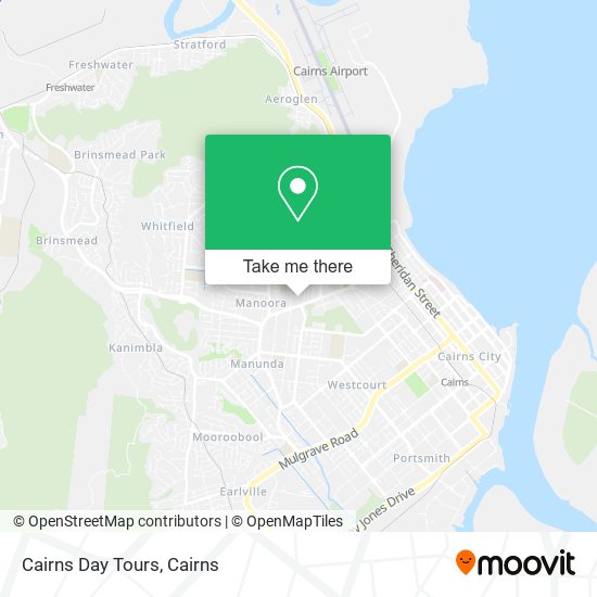 Cairns Day Tours map