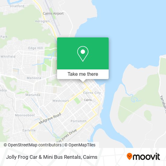 Mapa Jolly Frog Car & Mini Bus Rentals