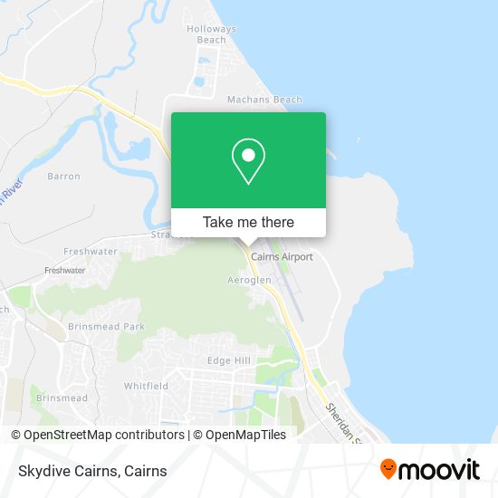 Skydive Cairns map