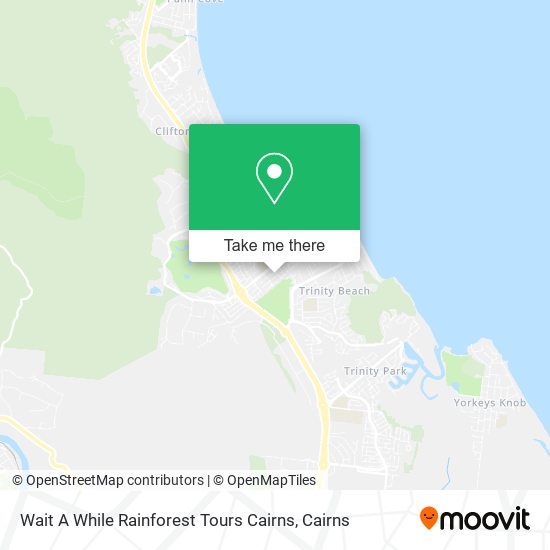 Wait A While Rainforest Tours Cairns map