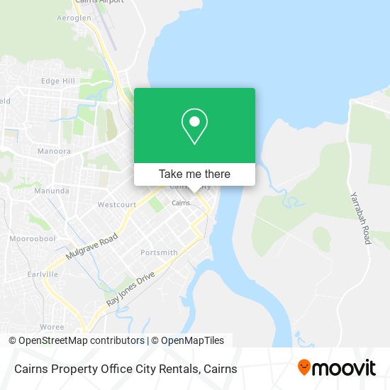 Cairns Property Office City Rentals map