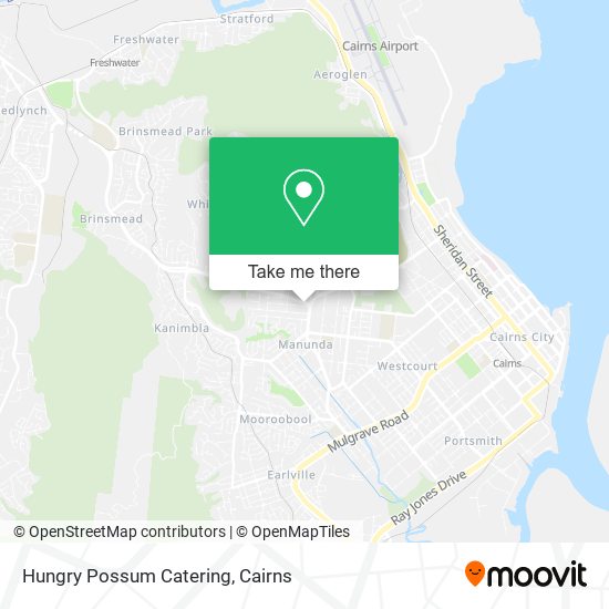 Hungry Possum Catering map