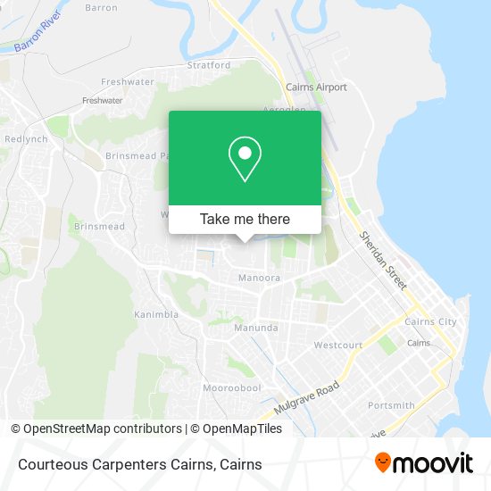 Courteous Carpenters Cairns map