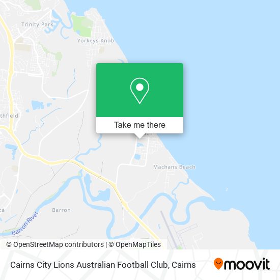 Cairns City Lions Australian Football Club map