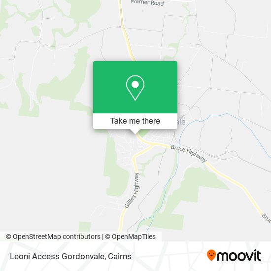 Leoni Access Gordonvale map