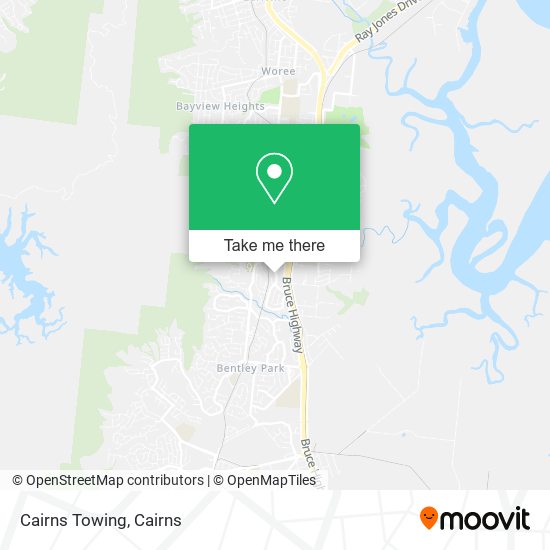 Mapa Cairns Towing