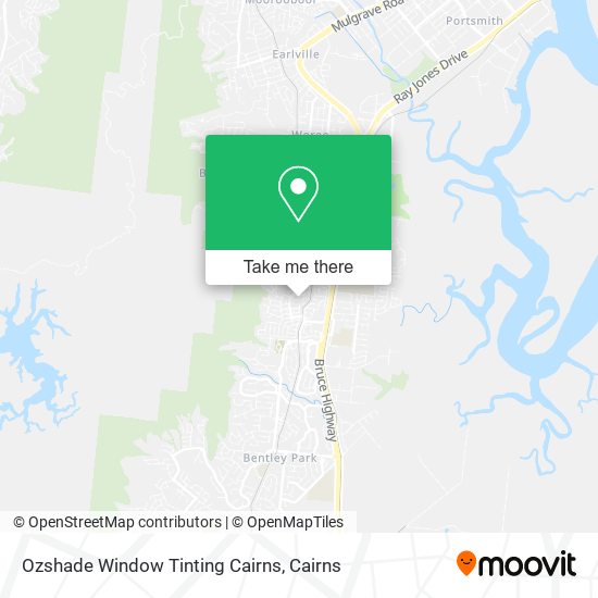 Ozshade Window Tinting Cairns map