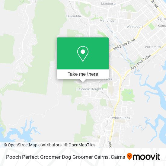 Pooch Perfect Groomer Dog Groomer Cairns map