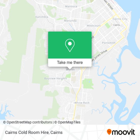 Cairns Cold Room Hire map
